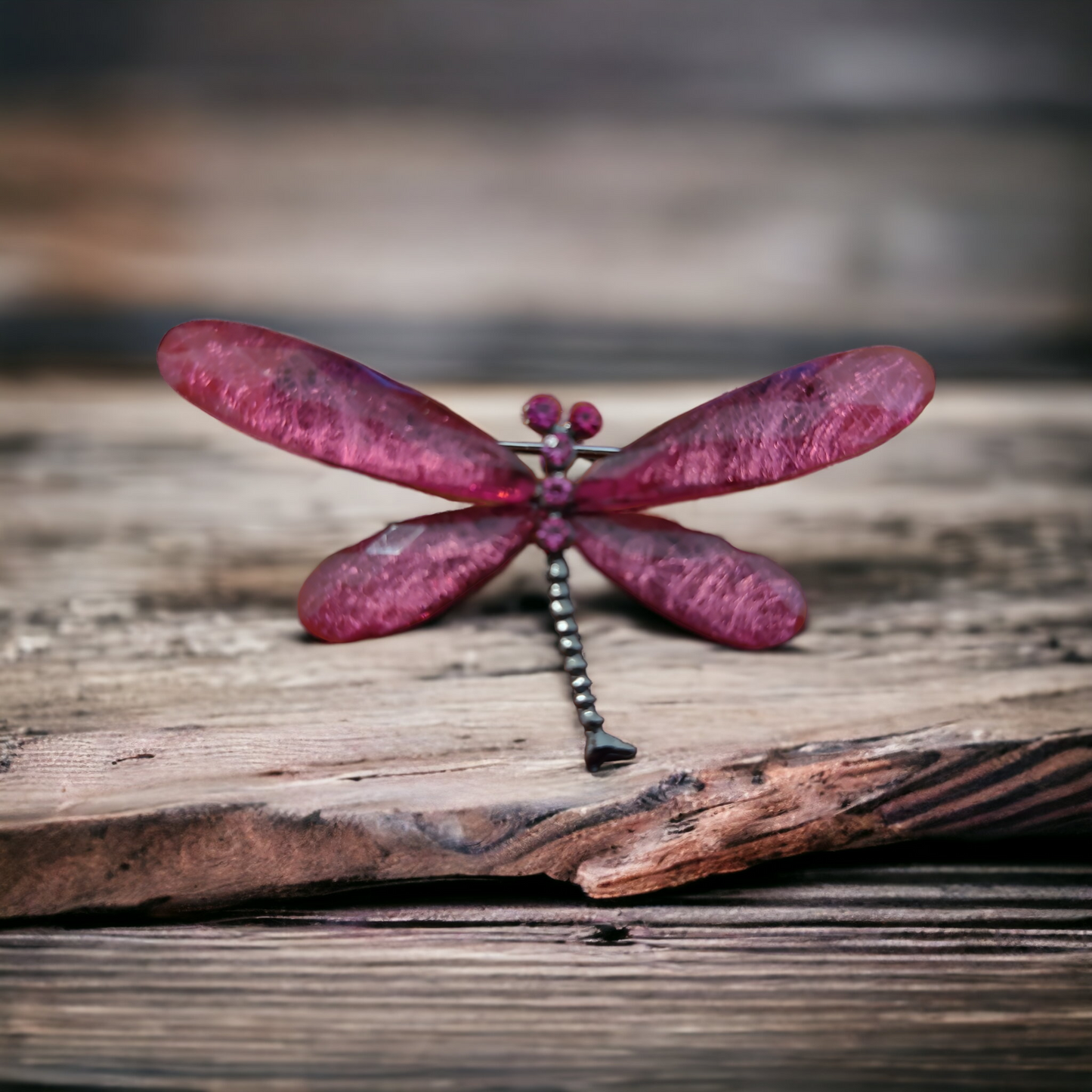 Pink Dragonfly Brooch