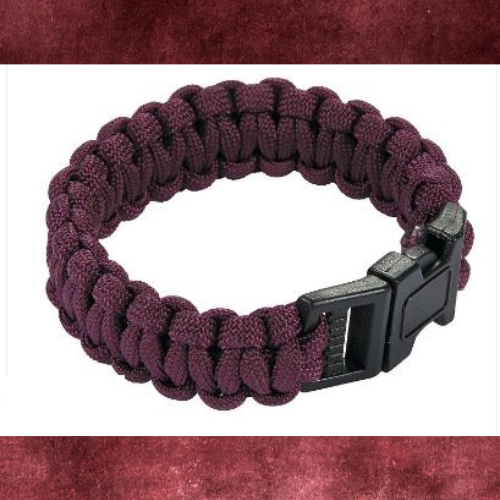 Burgundy Paracord Bracelets - Large