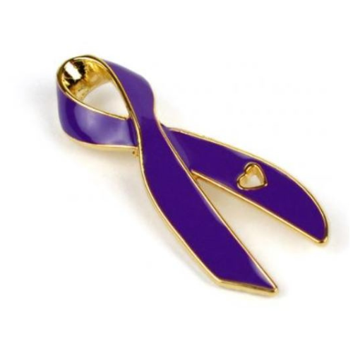 Lupus Awareness Ribbon Enamel Pin