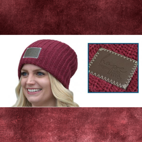Hope Begins With Me Slouch Beanie